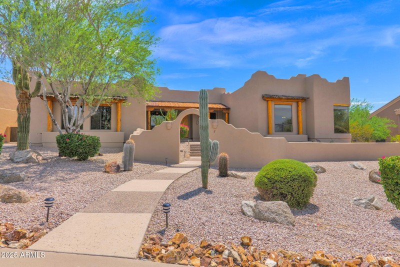 large courtyard entry