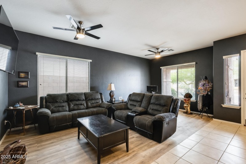 One of two family/living rooms