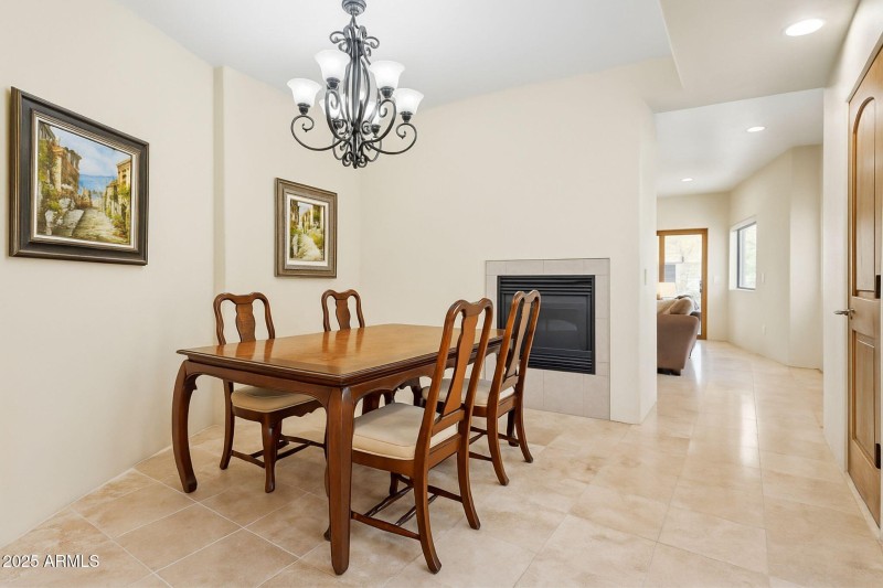 Dining Room with Fireplace