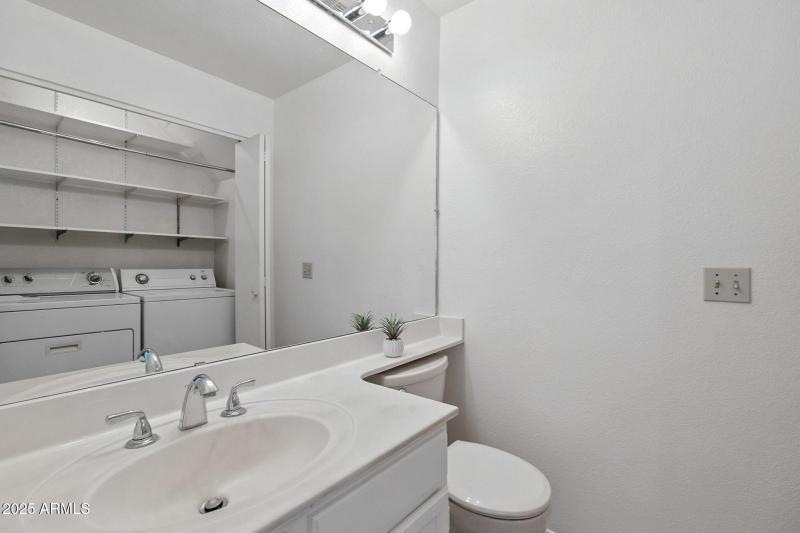 Downstairs bathroom and laundry