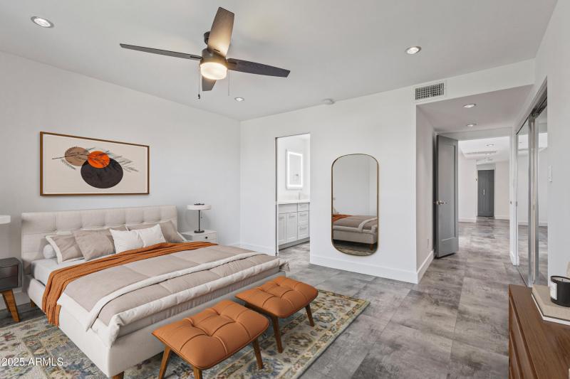 Primary Suite V. Staged