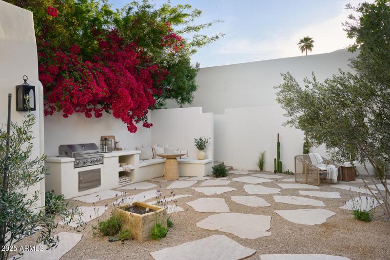 Mediterranean-inspired backyard