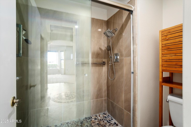 UPDATED OWNERS SHOWER ROOM & TOILET