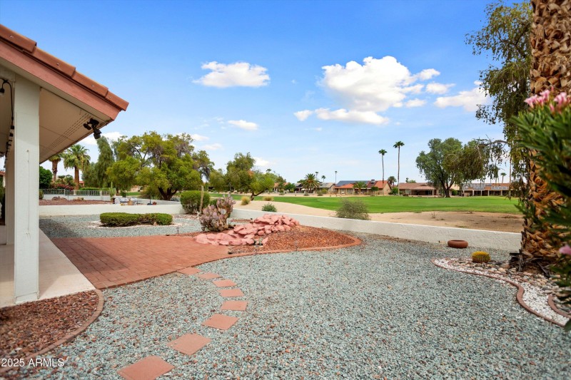 BACKYARD LOOKING WEST