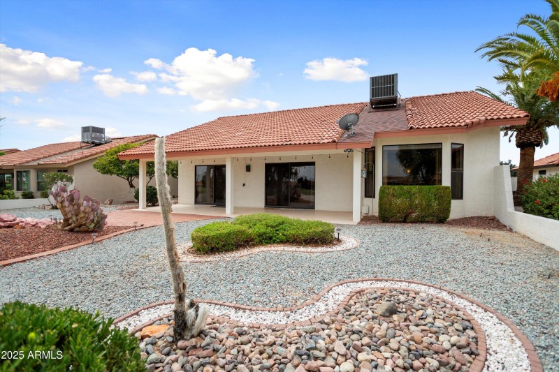 REAR VIEW OF THE HOME