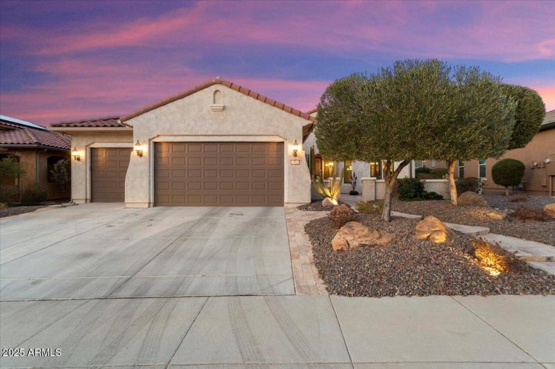 Front of Home at night