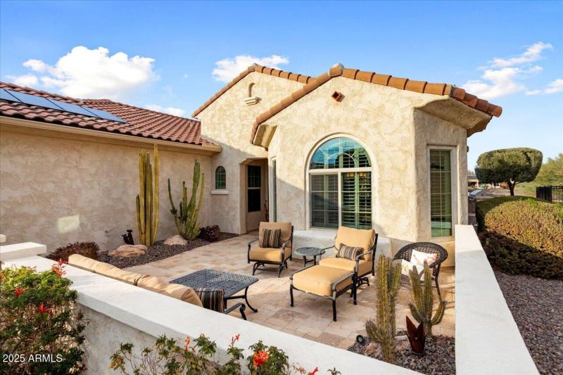 Front Travertine Courtyard