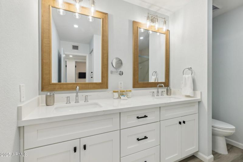 Hallway Bathroom Dual Sink