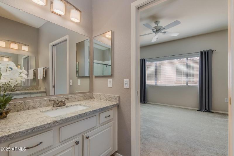Primary Bath with Granite Dual Sinks