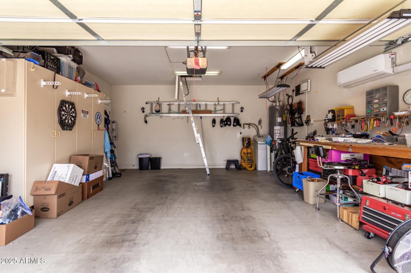 2 car garage with storage
