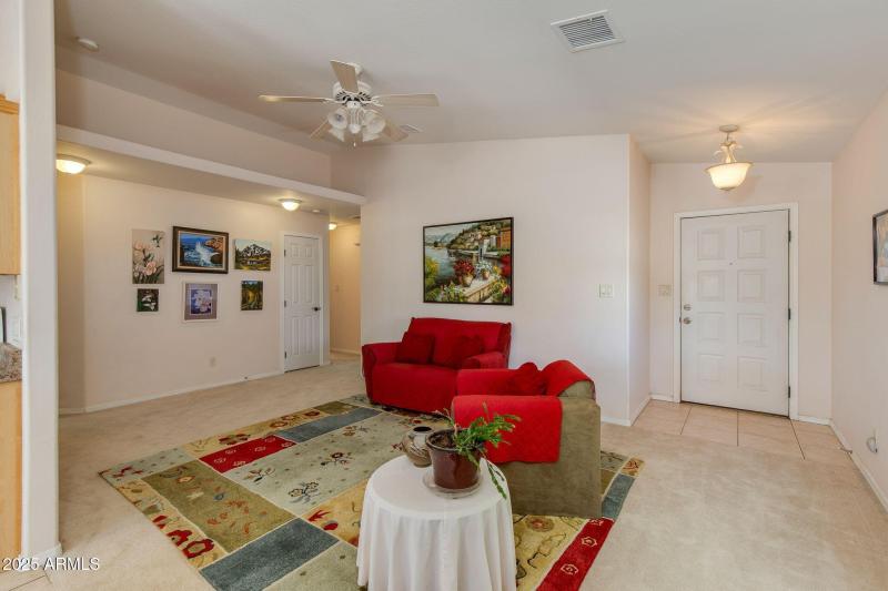 Front Entry and Living Room