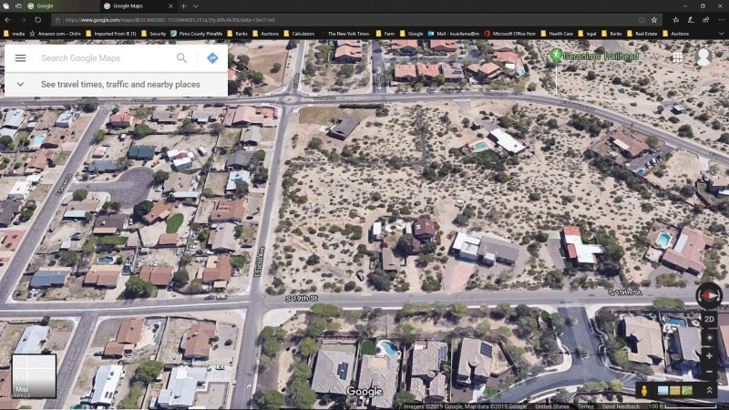 Aerial view from west