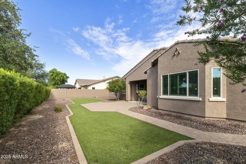 REAR YARD LOOKING WEST