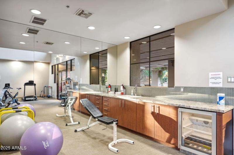 Workout facility included with HOA fees