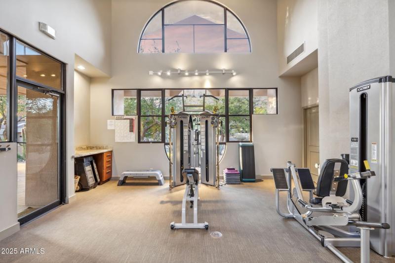Workout facility included with HOA fees