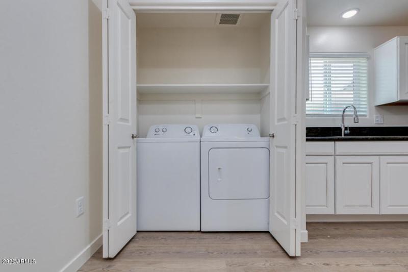 NICE SIZE WASHER AND DRYERS IN EACH UNIT