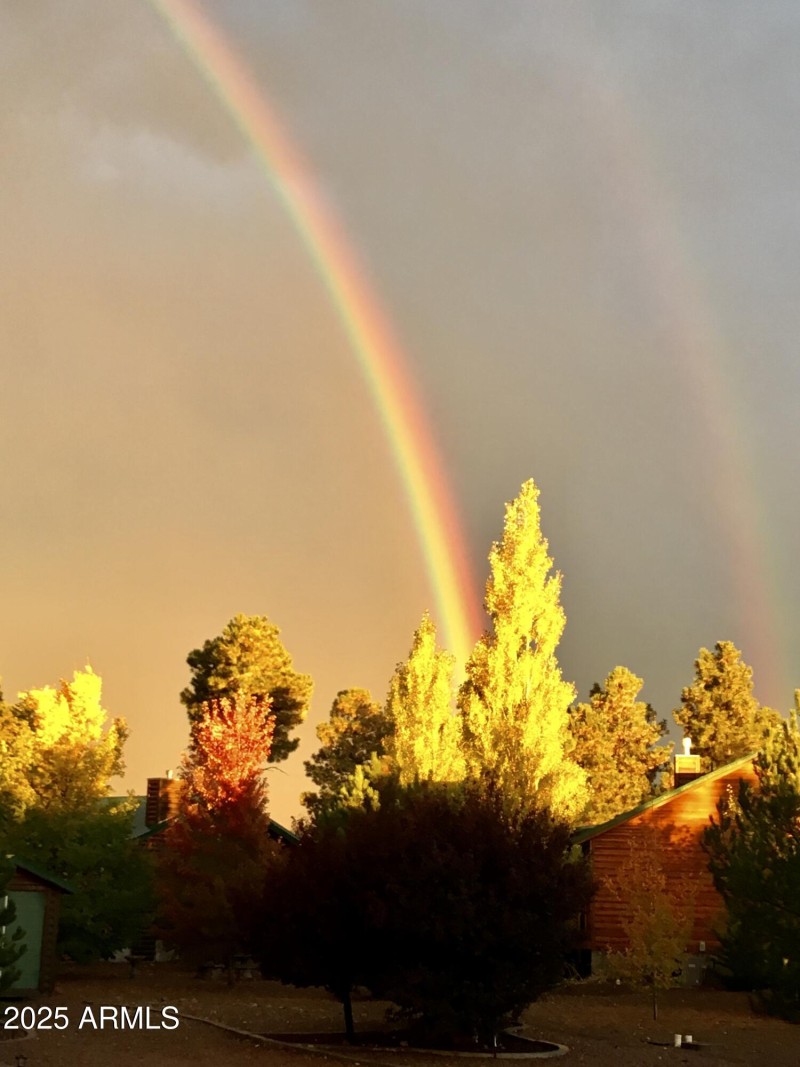 RAINBOW OFF THE BACK DECK