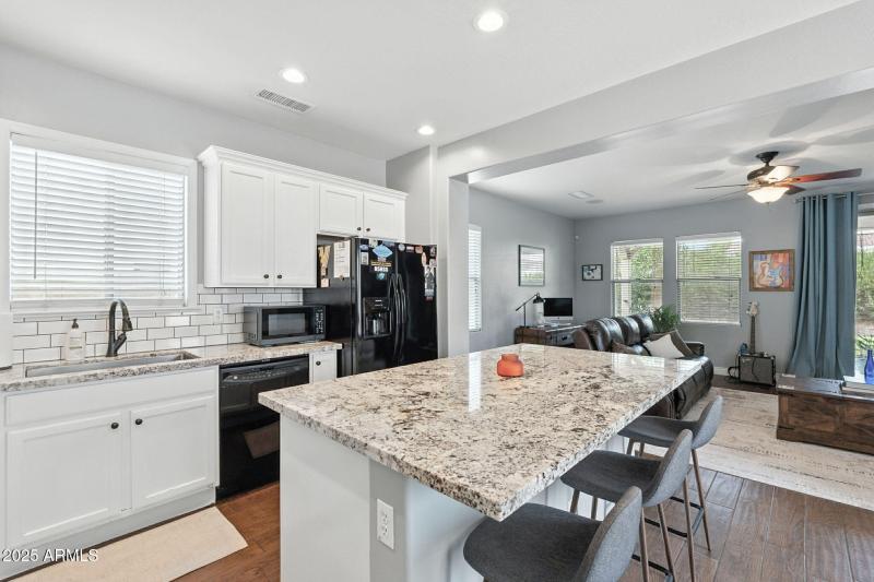 Kitchen & Living Room