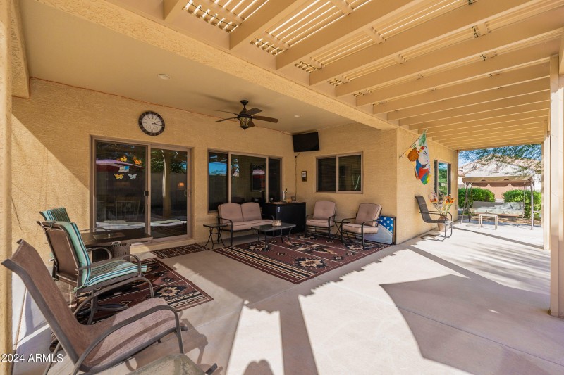 Extended Patio with a beer tap