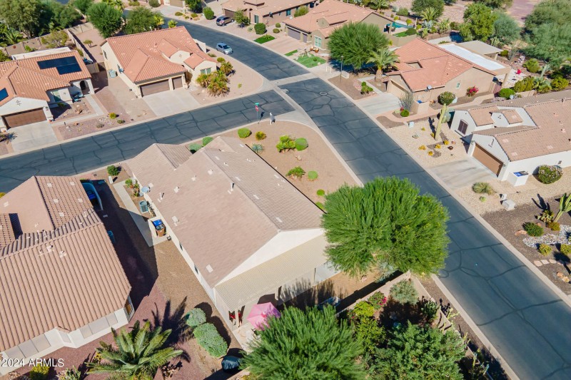 Backyard overhead view