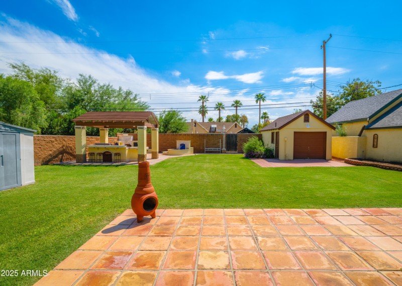 Patio out the Back Doors