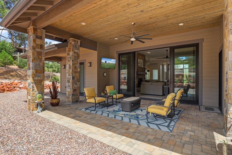 back patio to sliders