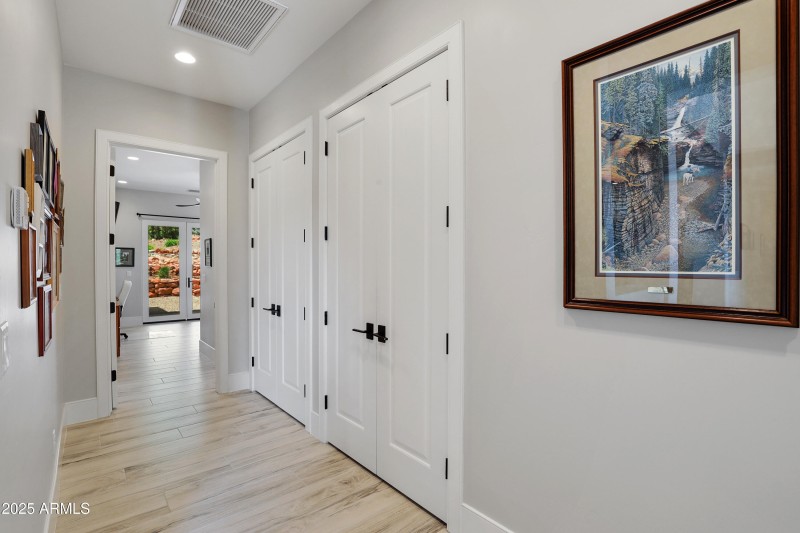 hall closets between bedrooms