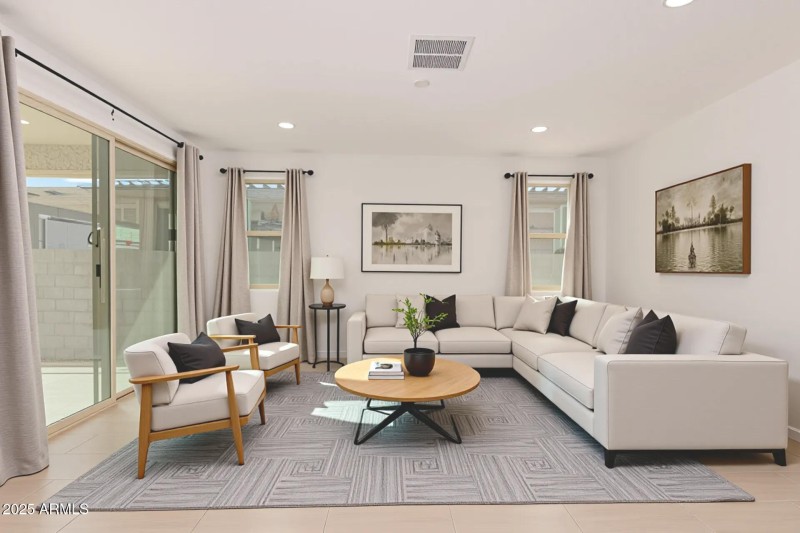 virtual staging living room