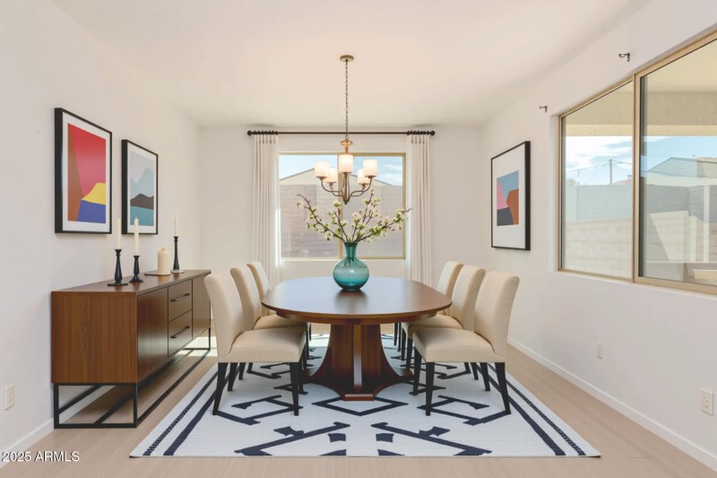 virtual staging dining room