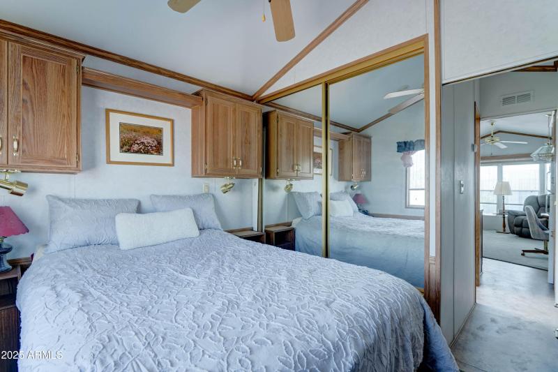 mirrored doors on large closet