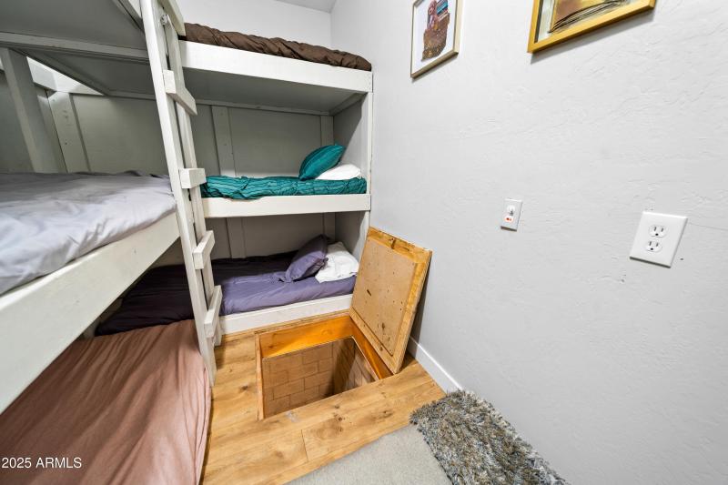 Storage Space - Beneath Bunk Room