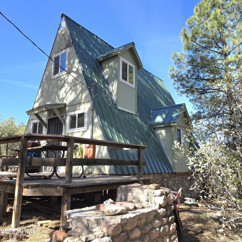 A-Frame Cabin Back Corner
