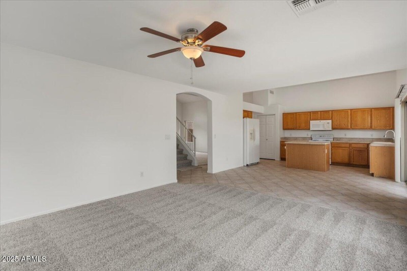 Family Room opens to kitchen