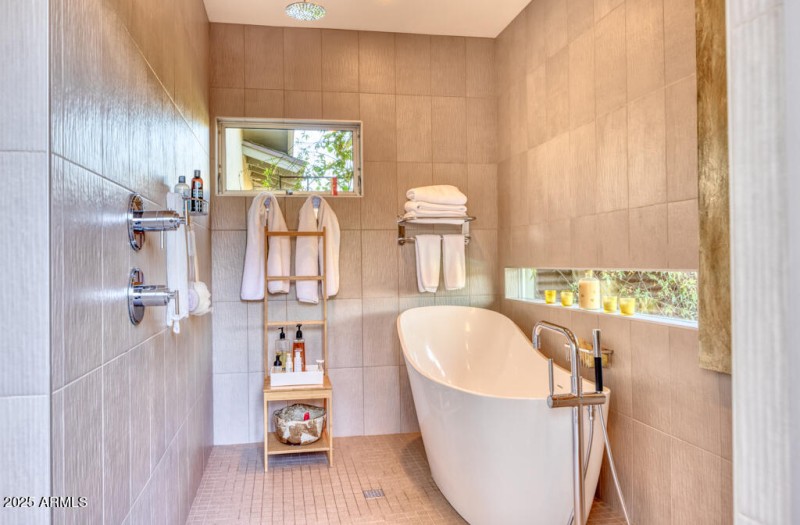 Primary shower & tub