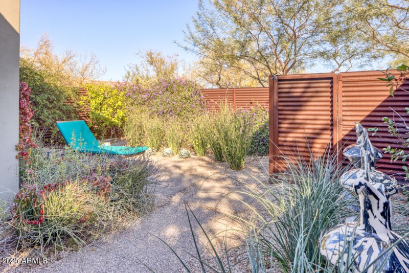 Outdoor area off of primary bath