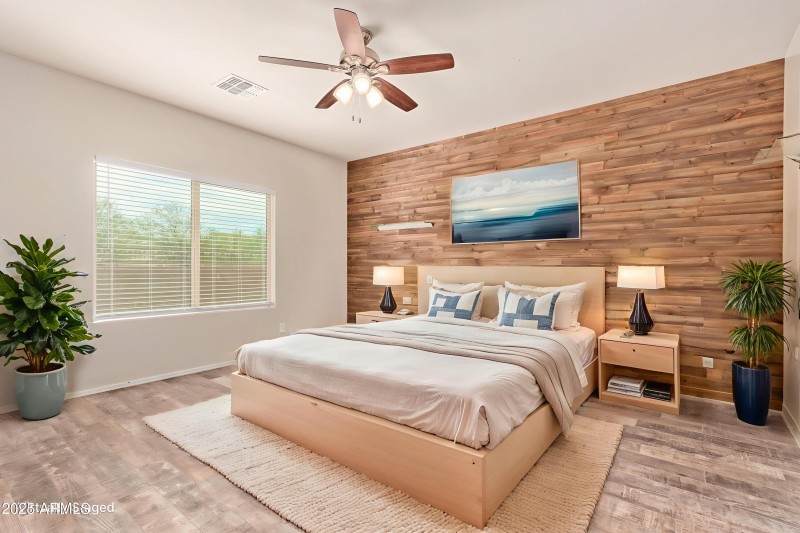 Virtually Staged Primary Bedroom