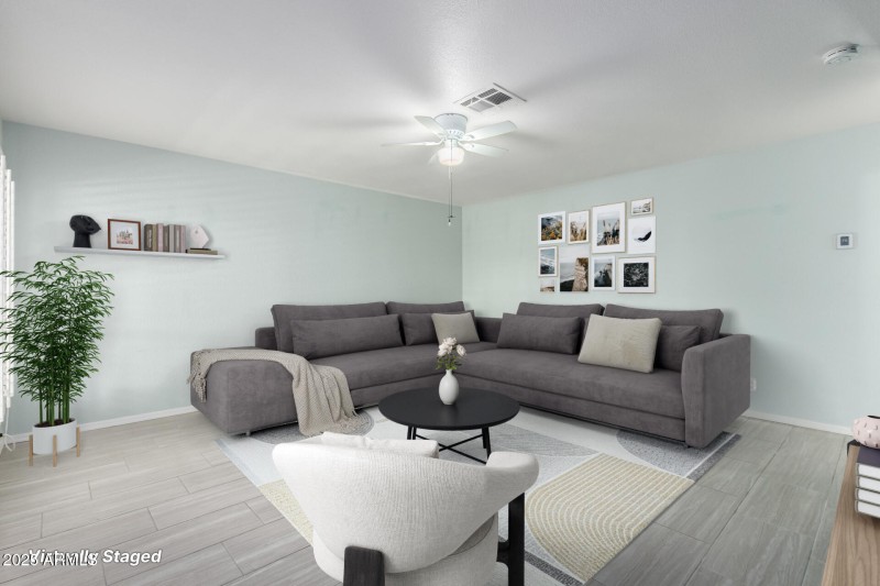 Virtually Staged Living Room (a)