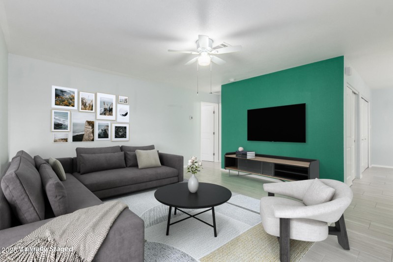 Virtually Staged Living Room (b)