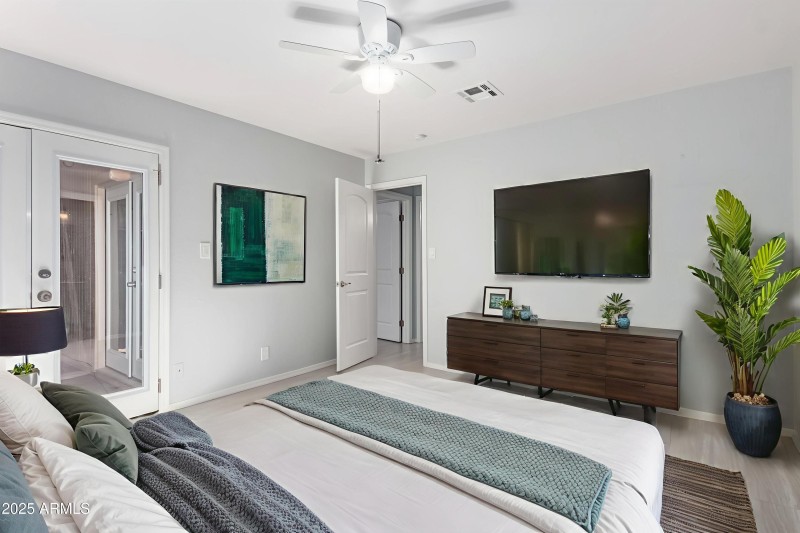 Virtually Staged Primary Bedroom