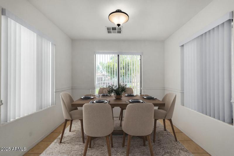 Bright and Minimalist Dining Room