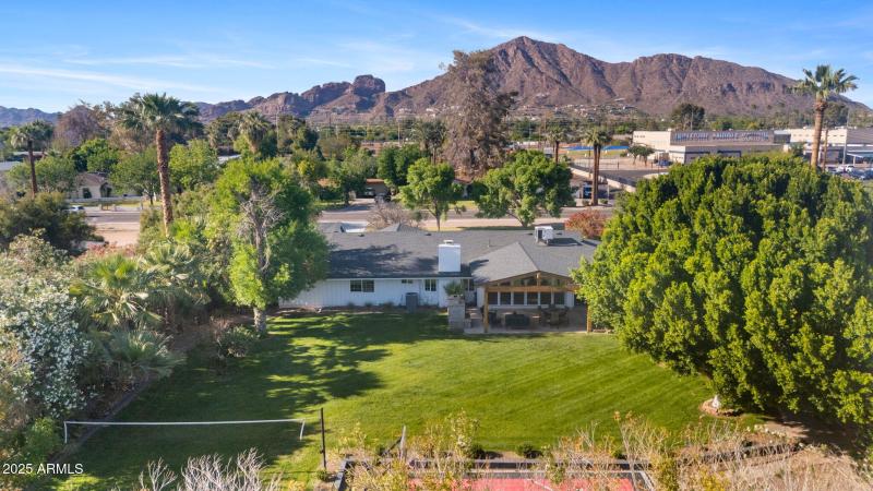 Camelback from back of property