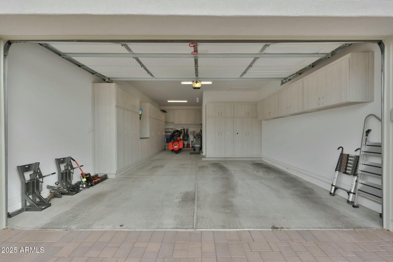 Three car tandem garage