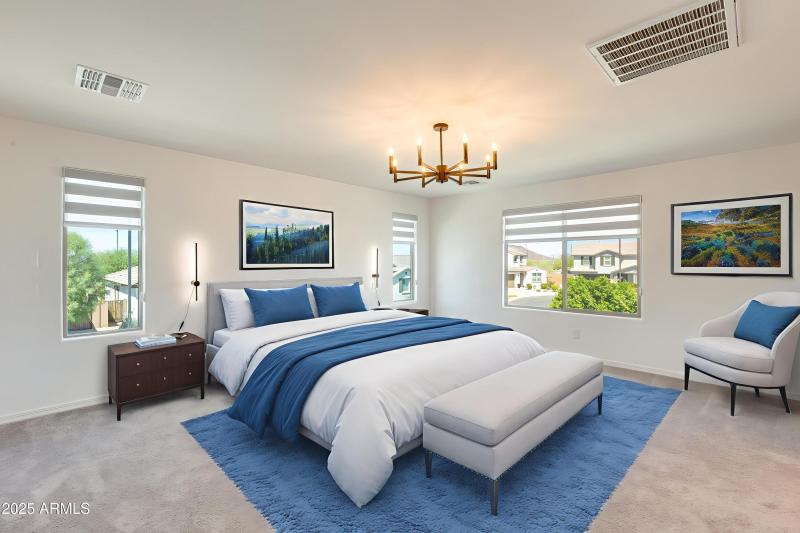 Primary Bedroom - Virtually Staged