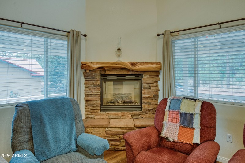 Stone Fireplace