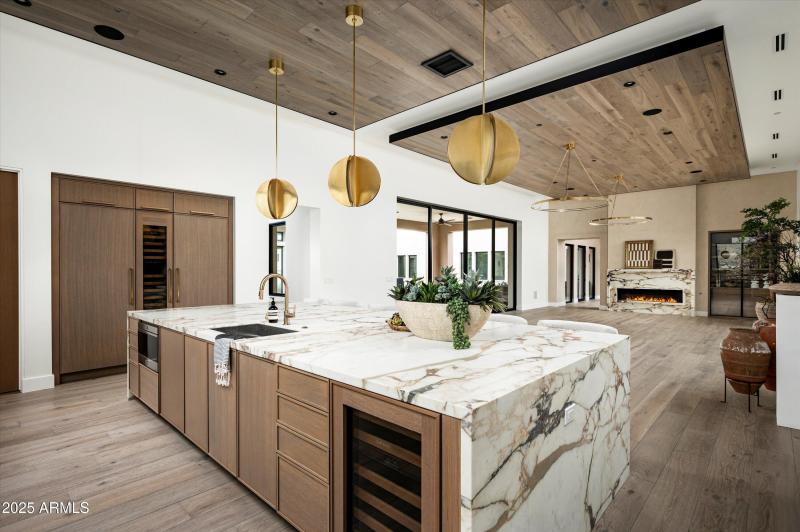 kitchen open to great room