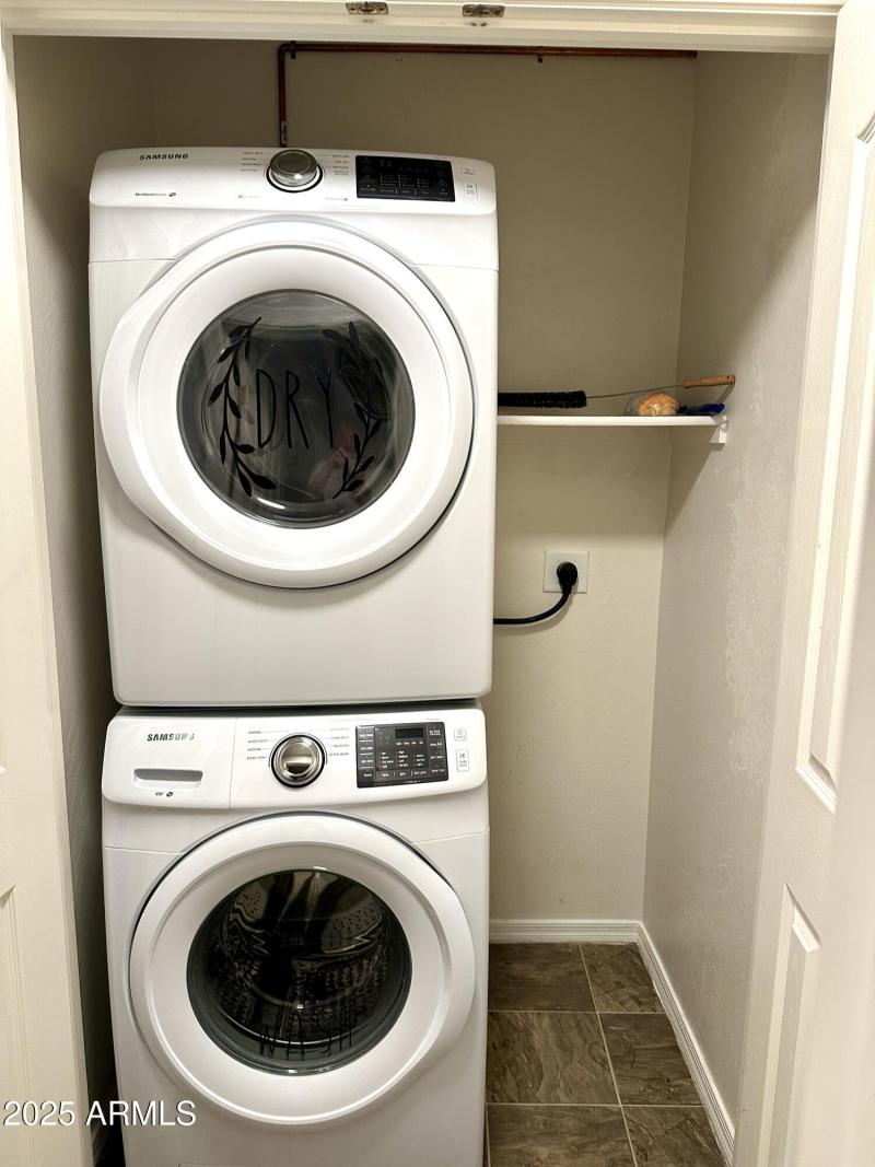 Washer and dryer downstairs