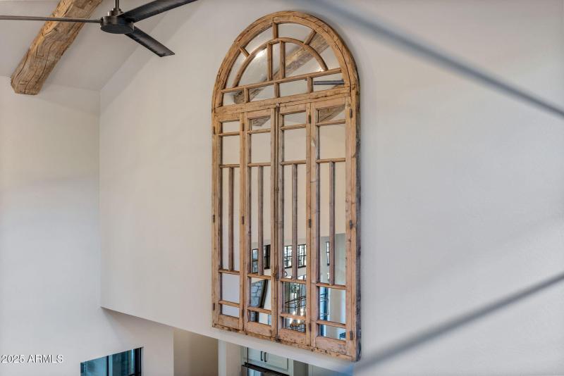 Reclaimed french doors with added mirror