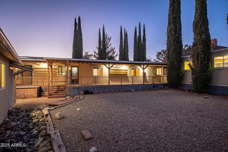 Evening Back Deck - View 3