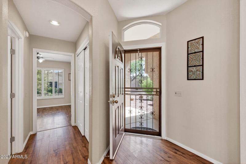 Foyer towards entry and Guest Bed/Bath