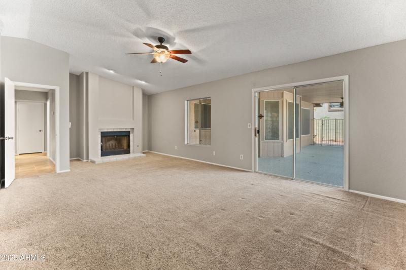 Master Bedroom sliders to patio